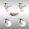 Service Caster 3 Inch 316SS Nylon Wheel Swivel Top Plate Caster Lock Brakes SCC, 2PK SCC-SS316TTL20S314-NYS-2-S-2 - alternate 4